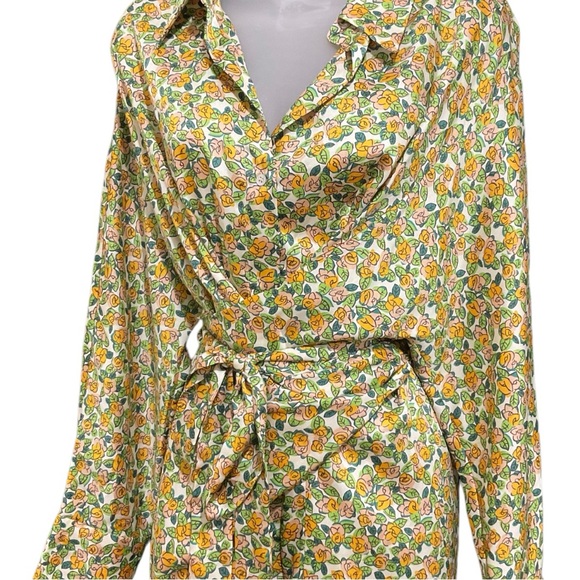 NWT Zara Wrap Around Print Midi Dress XL - Picture 3 of 6